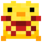 This is a chicken from minecraft